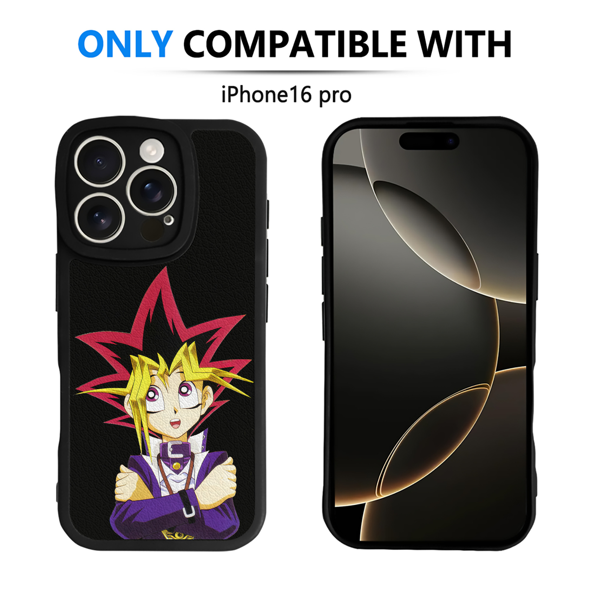 遊☆戯☆王 Yu-Gi-Oh! 【iPhone 16シリーズ対応】シリコンスマホケース（レザー調） 材質：シリコン